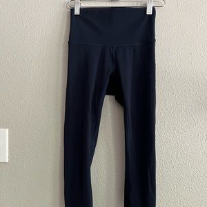 Navy Lululemon Cropped Leggings